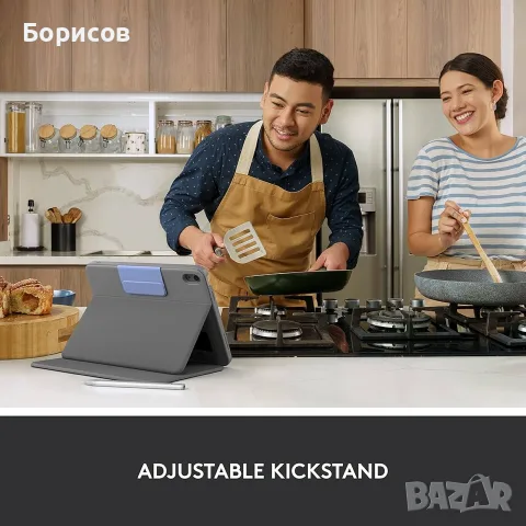  Logitech Rugged Folio iPad 10 generation,A16 - отделящ се защитен калъф,с клавиатура, снимка 6 - Таблети - 55962145