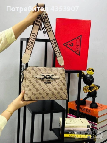  Guess дамска чанта, снимка 5 - Чанти - 53984340