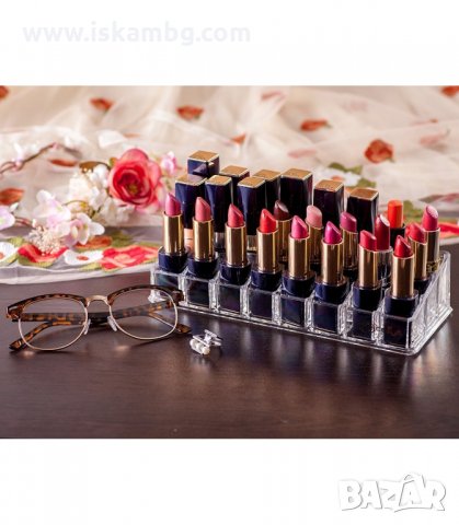 ПРОЗРАЧЕН НАСТОЛЕН ОРГАНАЙЗЕР ЗА ЧЕРВИЛА, ГЛАНЦОВЕ И ЛАКОВЕ - код 1785, снимка 2 - Други - 33981023