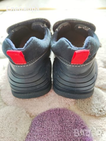 Детски обувки от естествена кожа Titanitos Yves Navy, размер 24 , снимка 4 - Бебешки обувки - 40470151