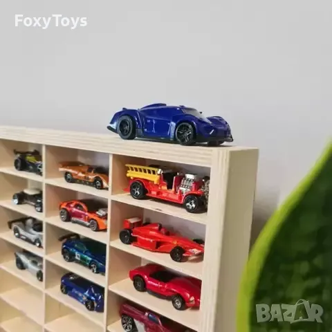 Дървен рафт за коли, 80 отделения,  KRUZZEL 20233, снимка 4 - Коли, камиони, мотори, писти - 47483588