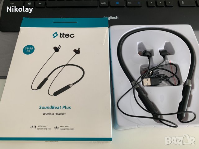 Bluetooth слушалки TTEC SoundBeat Plus Handsfree Bluetooth / нови