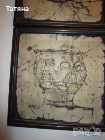 ПАНО   ЗА СТЕНА  /коприна ;текстил;метал /цветя/;, снимка 6 - Пана - 15633349