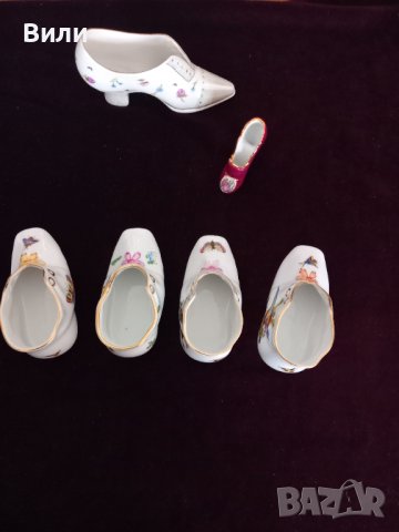 Колекционерски порцеланови обувчици за щастие Herend , снимка 2 - Декорация за дома - 42225458
