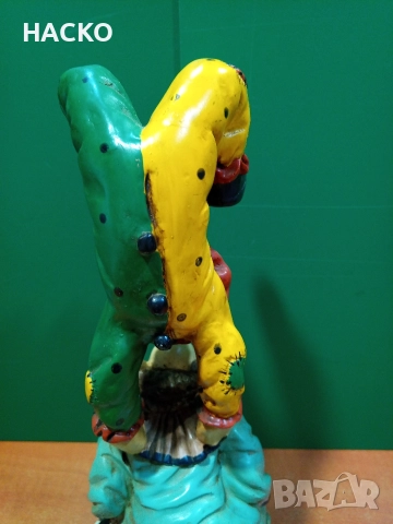 Стара Статуетка на Два Клоуна от Полиризин Valentino/Италия, снимка 7 - Статуетки - 52577268