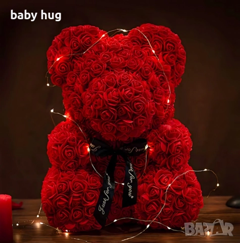 Мече с вечни рози