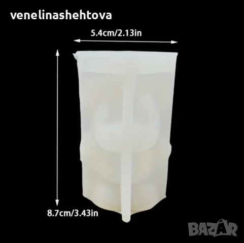 3D мече ръце отзад духа свещичка силиконов молд форма свещи гипс сапун смола фондан шоколад , снимка 7 - Форми - 52299385