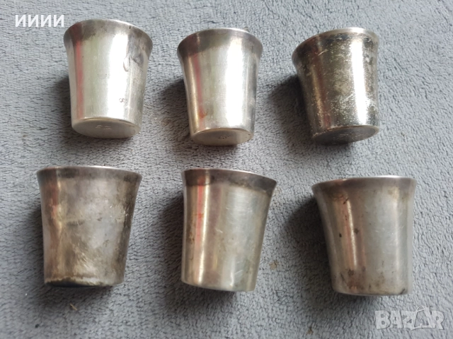 Посребрена чаша 6 бр, снимка 2 - Антикварни и старинни предмети - 52288068