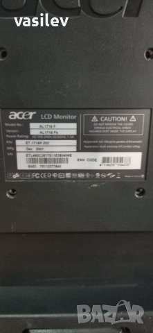 Монитор Acer Al1716f - 17 инча (2), снимка 3 - Монитори - 42651975