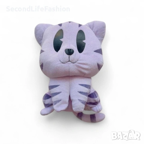Плюшена котка Whiskas винтидж 90те лилава