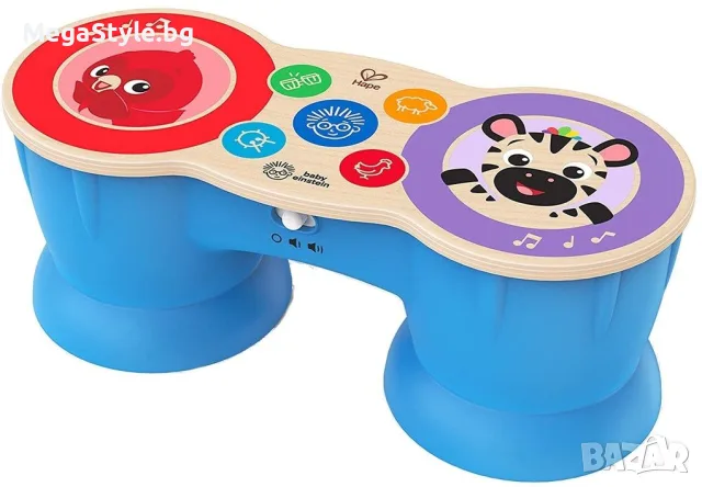 Интерактивна играчка Tobe Baby Einstein, 6-36 месеца, 4 звука, дървена