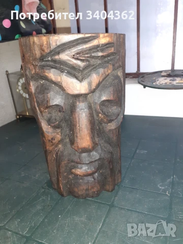 Дърворезба статуетка фигура дърво, снимка 5 - Антикварни и старинни предмети - 50851427