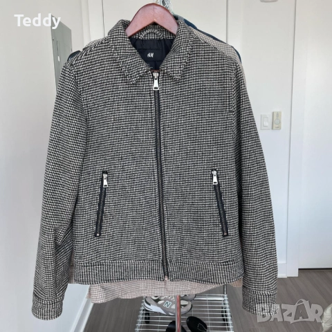 Вълнено бомбър яке H&M, размер L, унисекс