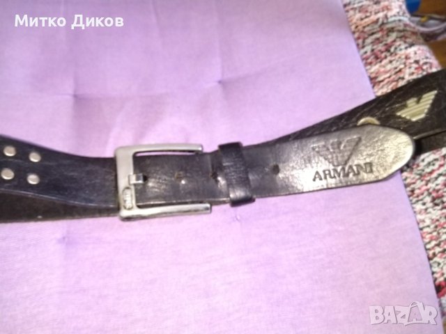 Колан марков на Армани 113см на 42мм естествена кожа, снимка 14 - Колани - 42703341