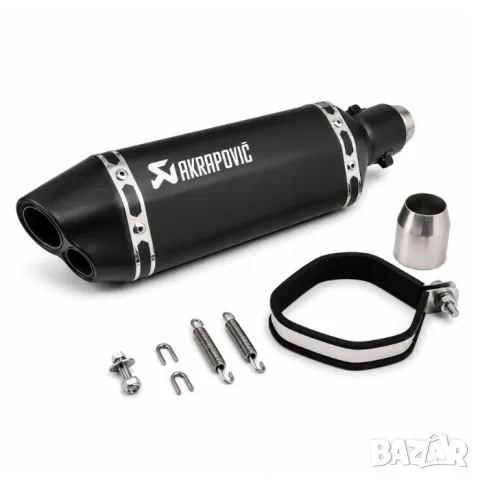 Черно спортно гърне за мотоциклет 370 mm