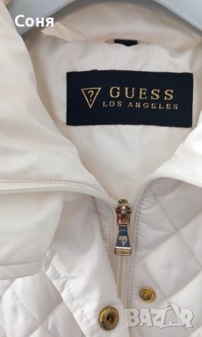 Разпродажба-Guess-Бяло яке, снимка 2 - Якета - 42757224
