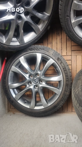 Оригинални джанти 19" Мазда 6, CX 3, CX 5, CX 9 с перфектни летни Michelin Pilot Sport 5 DOT: 3622, снимка 7 - Гуми и джанти - 52423171
