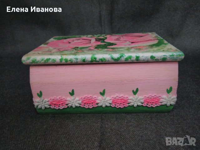 Дървена кутия за бижута #21, снимка 5 - Декорация за дома - 24388389
