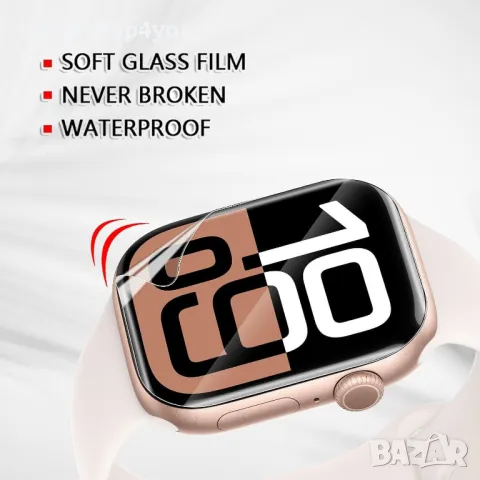 5D Hydrogel / Хидрогел Протектор (6бр) за Apple Watch Series 10 - 42mm и 46mm, снимка 2 - Фолия, протектори - 48359756