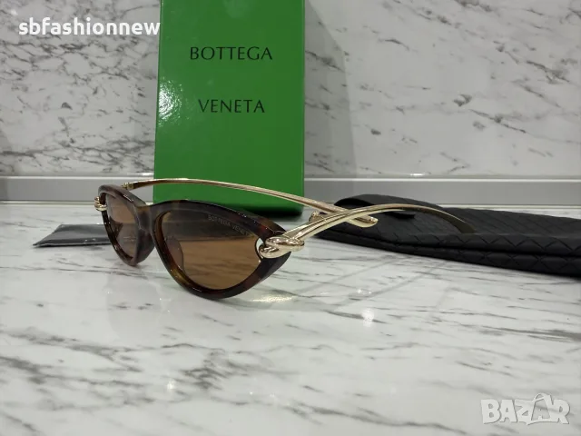 Bottega Veneta тигрови очила с лого, снимка 10 - Слънчеви и диоптрични очила - 55859356