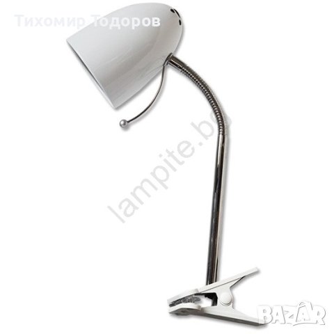 Aigostar -  ученическа работна Настолна лампа с щипка  бяла хром, снимка 6 - Настолни лампи - 42315816