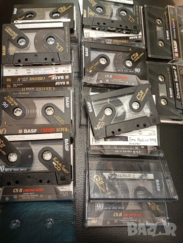 Лот от 10 аудио касети BASF хромни ленти Time machine,Kreator,Elvis Presley,Metal Church,Slayer