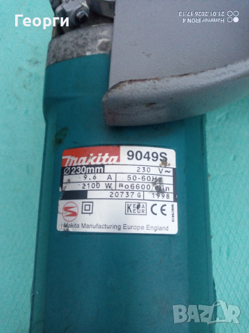 Ъглошлайф Makita 2100W, снимка 4 - Други инструменти - 53178098