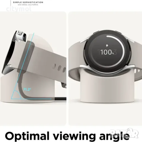 Стойка за зареждане, съвместима със Samsung Galaxy Watch 7/7 Ultra, 6/6 Classic, 5/5 Pro 40/43/44/45, снимка 2 - Смарт гривни - 49282006