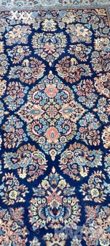 Ръчно тъкан вълнен персийски килим.Ирански.Антика за ценители., снимка 4 - Килими - 54099941