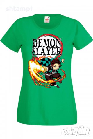 Дамска тениска Аниме Манга Demon Slayer Tanjiro Kamado 01,Анимация,игра,Празник,Повод., снимка 7 - Тениски - 38058421