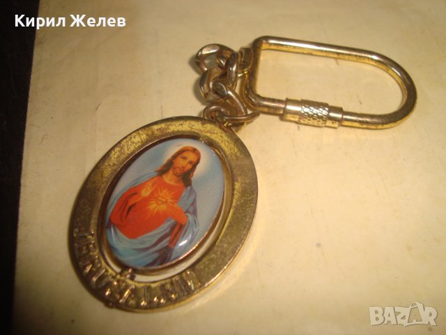 ЗДРАВ ХУБАВ ЗЛАТИСТ КЛЮЧОДЪРЖАТЕЛ с ИКОНКА ВЪРТЯЩА се ДВУСТРАННА - ЙЕРУСАЛИМ - СУВЕНИР 27524, снимка 6 - Други - 36901830