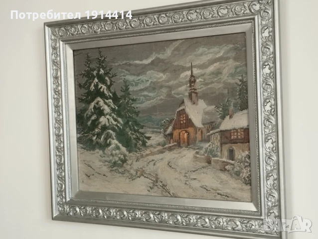 Гоблени по Вилер прецизно ушити по поръчка от специалист с DMC конци, снимка 2 - Гоблени - 50590587