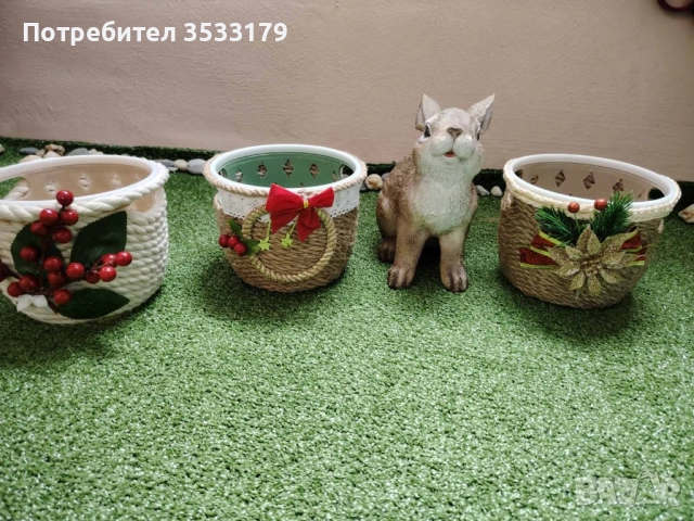 ръчно изработени кашпи за цветя , снимка 1