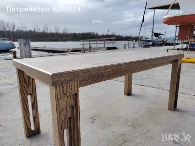 Холна маса ясен масив, снимка 2 - Маси - 47869535