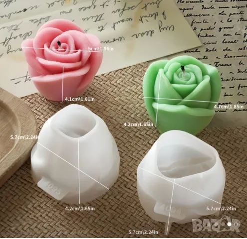 Комплект 2 броя молдове рози НАМАЛЕН, снимка 3 - Форми - 49134630