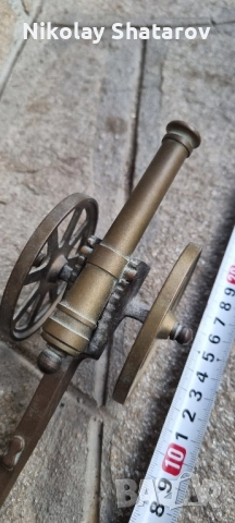 Бронзово оръдие , снимка 2 - Декорация за дома - 51527173