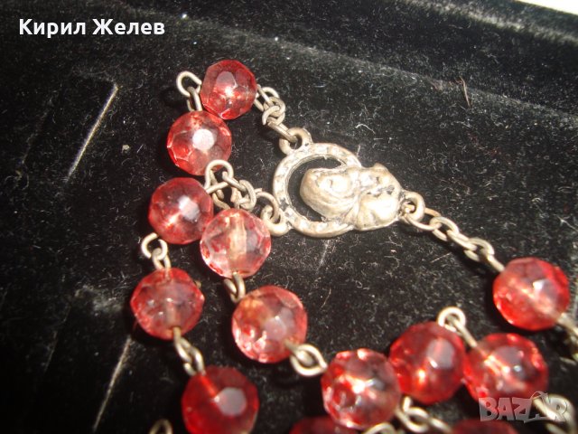 КАТОЛИЧЕСКА НАГРЪДНА МОЛИТВЕНА КРИСТАЛНА БРОЕНИЦА с КРЪСТЧЕ РАЗПЯТИЕ и ИКОНКА 16638, снимка 13 - Колиета, медальони, синджири - 30691371