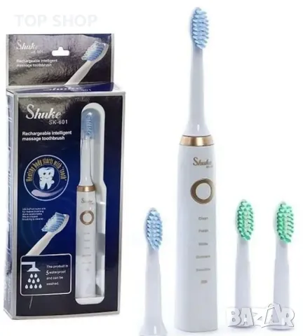 Електрическа четка за зъби "SHUKE SK-601" с 4 накрайника