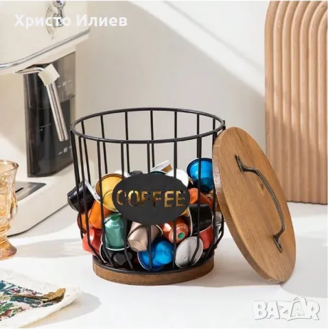 Метална поставка за кафе капсули Органайзер за Долче Густо Неспресо Nespresso Dolce Gusto Lavazza, снимка 3 - Кафемашини - 47518082