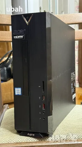 Компактен компютър Acer XC-885 - i5-8500, 2x4GB, 250GB Samsung SSD, Intel WiFi / Bluetooth, DVD-RW, снимка 3 - За дома - 55809541