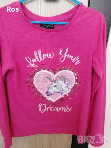 Еднорог и панда "Следвай мечтите си", снимка 2 - Детски Блузи и туники - 39724822