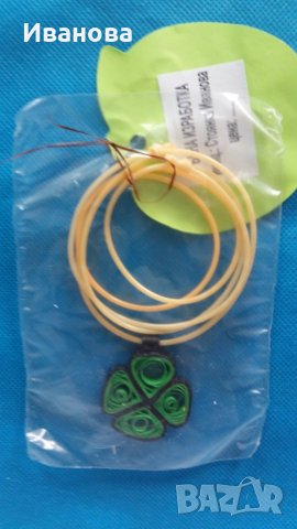 Ръчна изработка на бижута от хартия и квилинг  0.50лв лакирани са със декопажен лак, снимка 8 - Колиета, медальони, синджири - 29806025