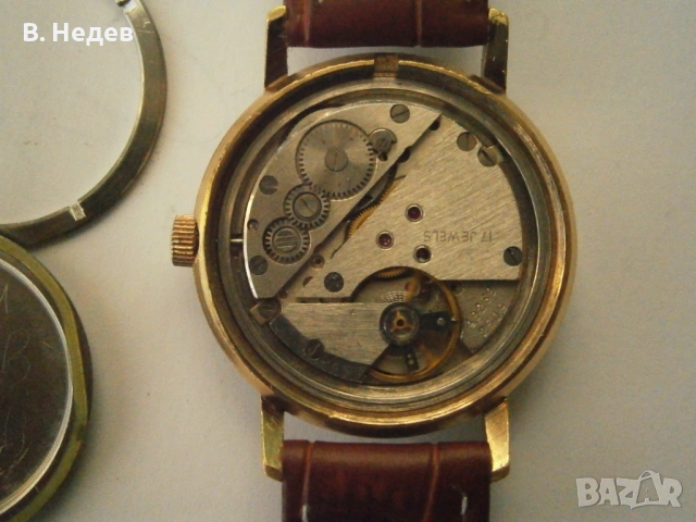 POLJOT, Au 10, cal. 2609, 17 jewels, 35мм каса, USSR, снимка 7 - Мъжки - 50122684