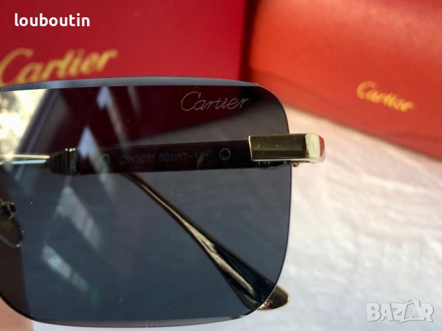 Cartier мъжки слънчеви очила с дървени дръжки, снимка 12 - Слънчеви и диоптрични очила - 42796957