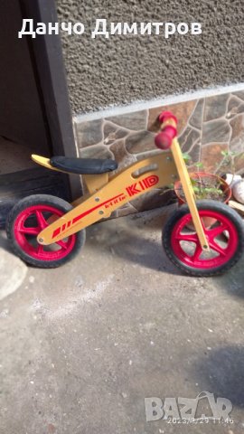 Детско баланс колело . Изцяло от дърво., снимка 4 - Детски велосипеди, триколки и коли - 40178166