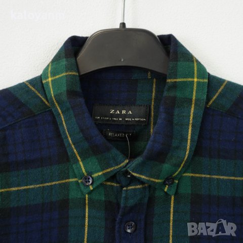 Zara карирана дамска риза - S, снимка 2 - Ризи - 39430850