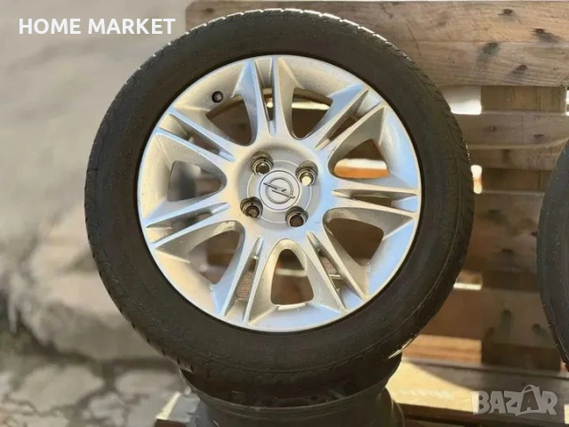4х100 Джанти 16 Цола Опела Корса Адам 4x100 Opel Corsa Adam Оригинални ЕТ 40 J 6 ЦО 56.6 195 55 16 Л, снимка 2 - Гуми и джанти - 53285799