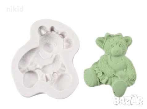 Мече в рокля силиконов молд форма фондан шоколад гипс смола