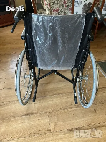 Рингова инвалидна количка ROLID 100 + бонус 2 патерици, снимка 3 - Инвалидни колички - 55737282