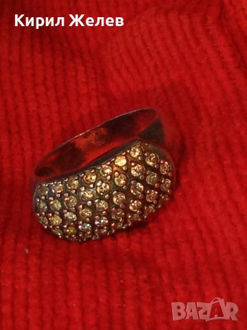 СКЪПОЦЕНЕН БУТИКОВ ЕФЕКТЕН СРЕБЪРЕН ПРЪСТЕН СРЕБРО 925 с МНОГО ЮВЕЛИРНО ФАСЕТИРАНИ ЦИРКОНИ 34605, снимка 4 - Пръстени - 39547546